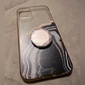 iPhone 11 Pro Max Casery Geode Case with POP Socket